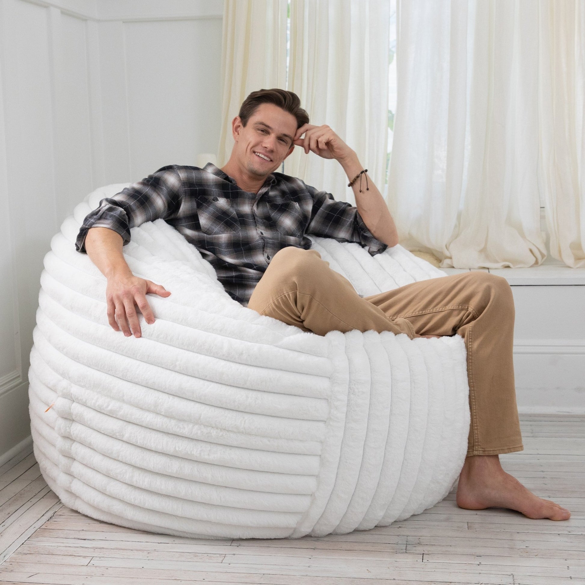 Jaxx Saxx 5 Foot Large Bean Bag w/ Removable Cover (19593) - SchoolOutlet