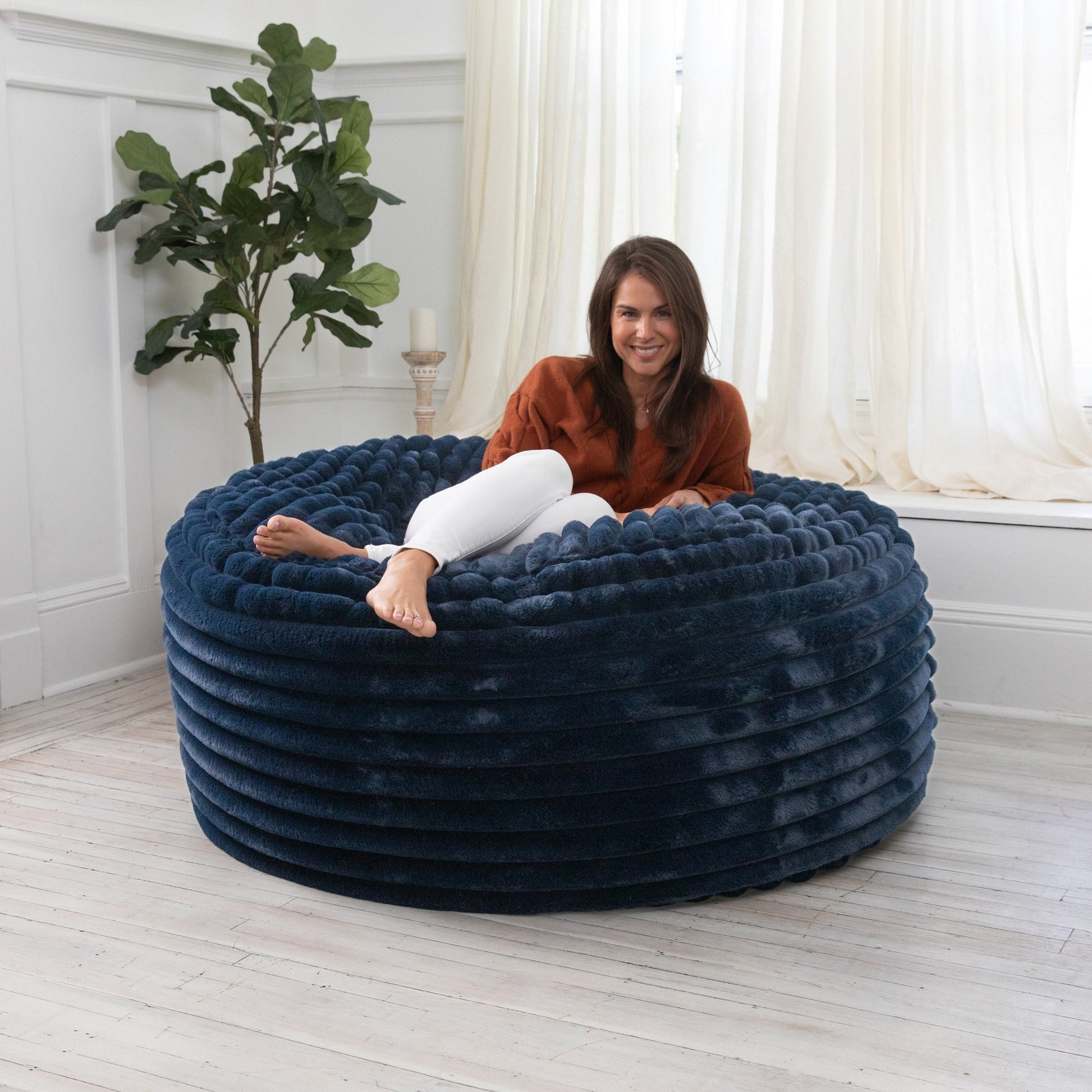 Jaxx Saxx 5 Foot Large Bean Bag w/ Removable Cover (19593) - SchoolOutlet