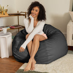 Jaxx Atrium Collection Pazi Pod - Designer Foam Bean Bag Chair for Home Theaters, Offices, Schools, Reception & Waiting Rooms (19659) - SchoolOutlet