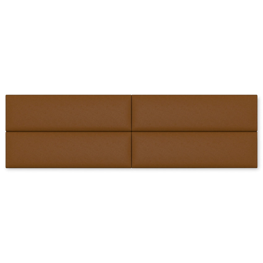 Jaxx Panelist Modern Padded Headboard - Set of 4 Wall Mounted Panels (Each 11.25"H x 38"W) - King (19722) - SchoolOutlet