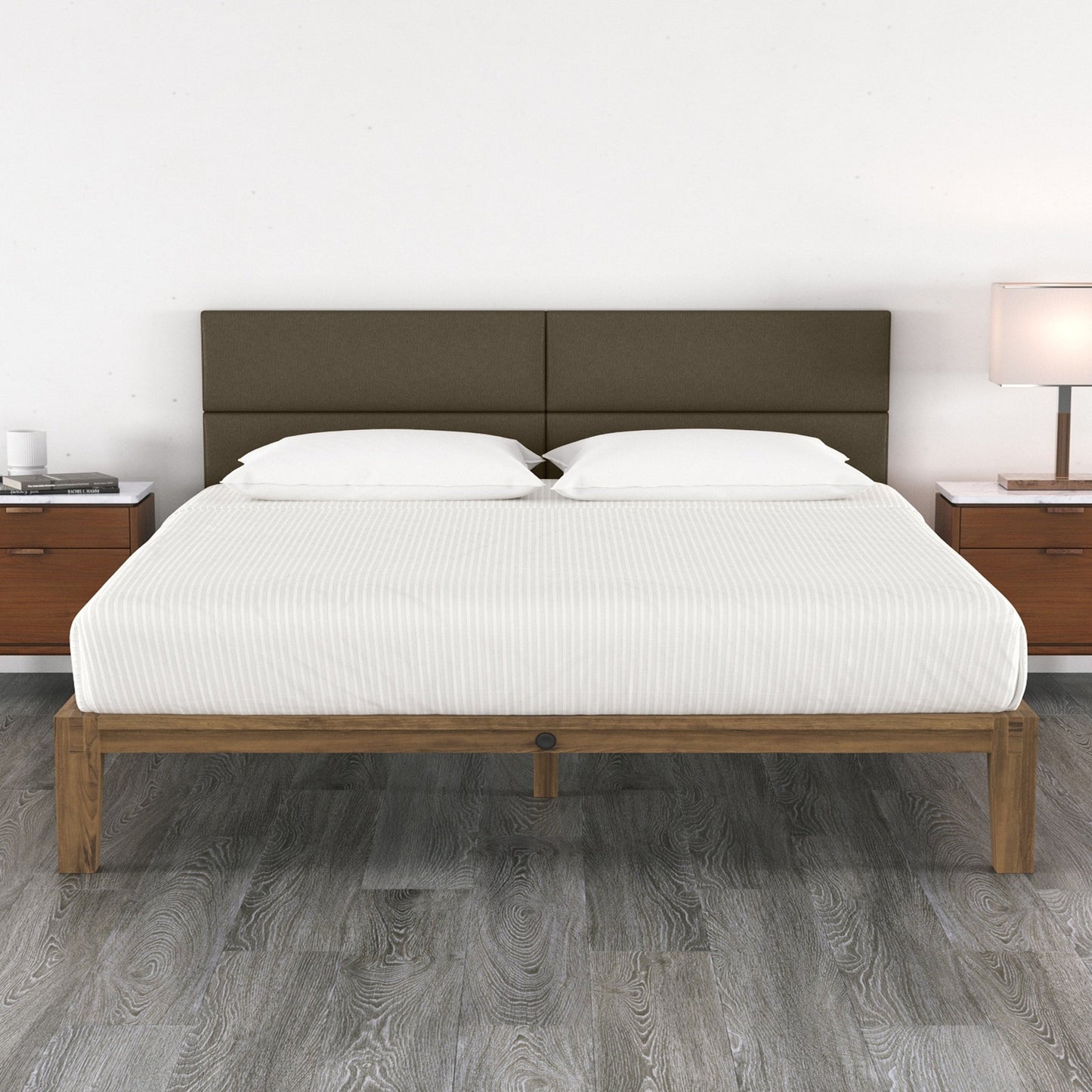 Jaxx Panelist Modern Padded Headboard - Set of 4 Wall Mounted Panels (Each 11.25"H x 38"W) - King (19722) - SchoolOutlet