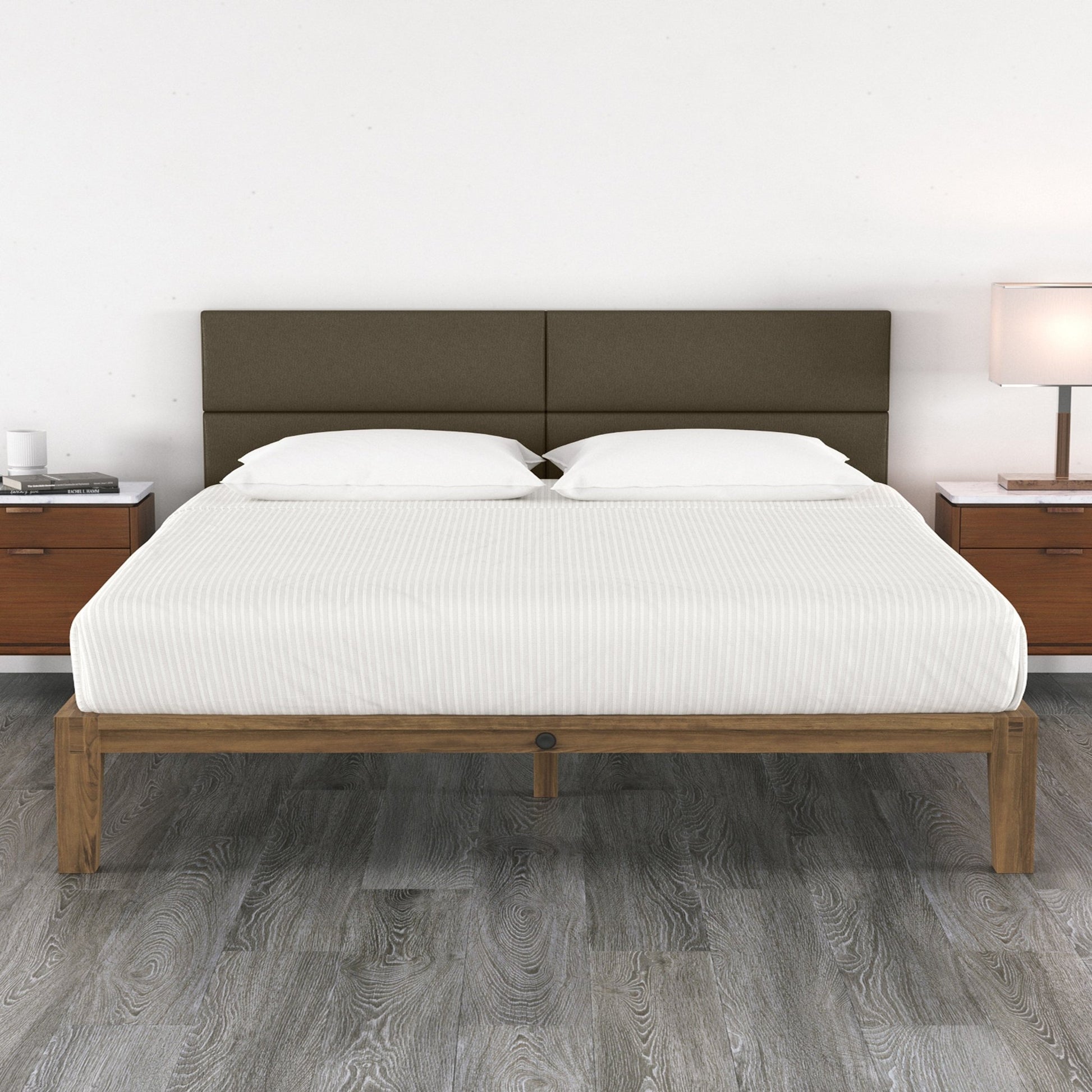 Jaxx Panelist Modern Padded Headboard - Set of 4 Wall Mounted Panels (Each 11.25"H x 38"W) - King (19722) - SchoolOutlet