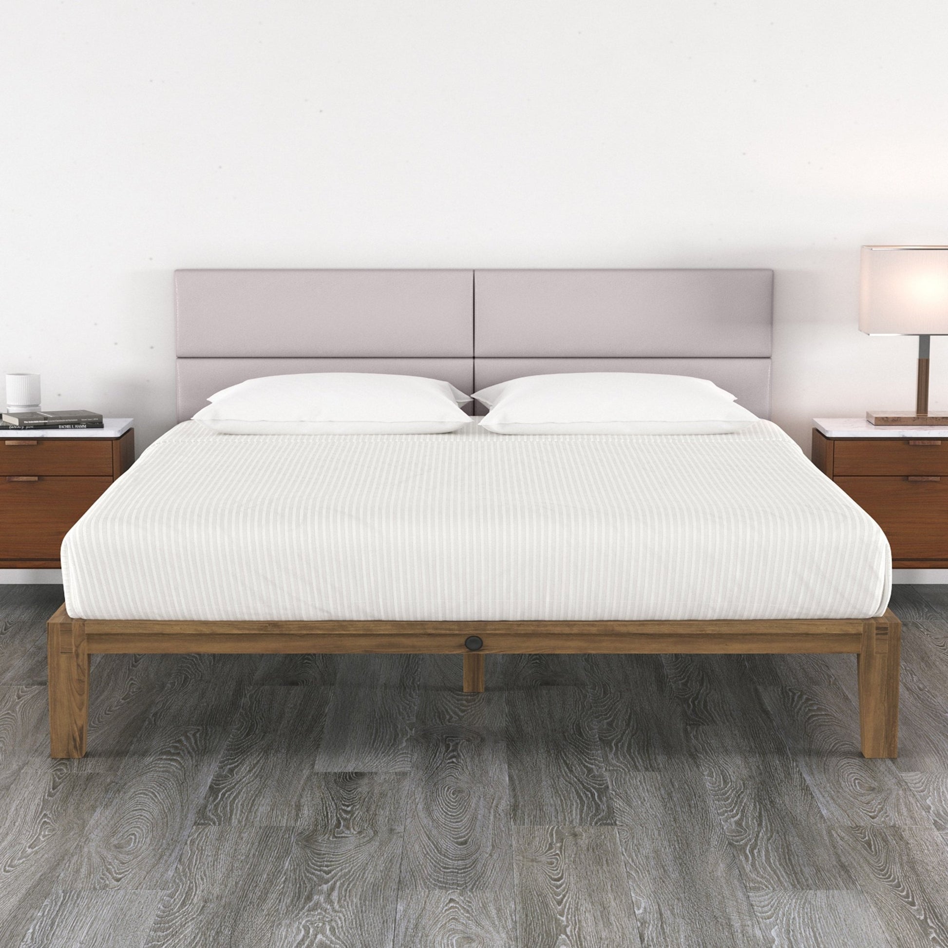 Jaxx Panelist Modern Padded Headboard - Set of 4 Wall Mounted Panels (Each 11.25"H x 38"W) - King (19722) - SchoolOutlet