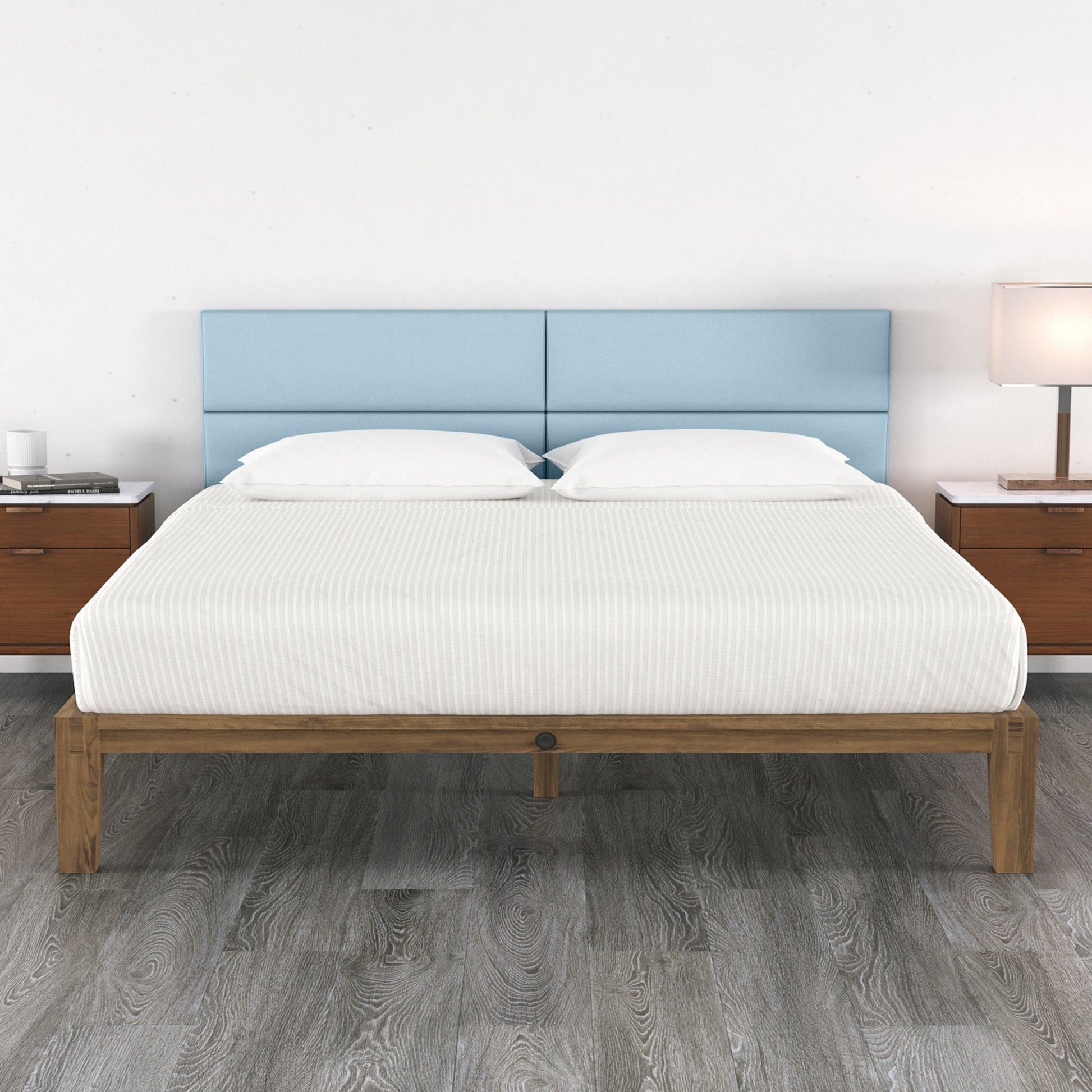 Jaxx Panelist Modern Padded Headboard - Set of 4 Wall Mounted Panels (Each 11.25"H x 38"W) - King (19722) - SchoolOutlet