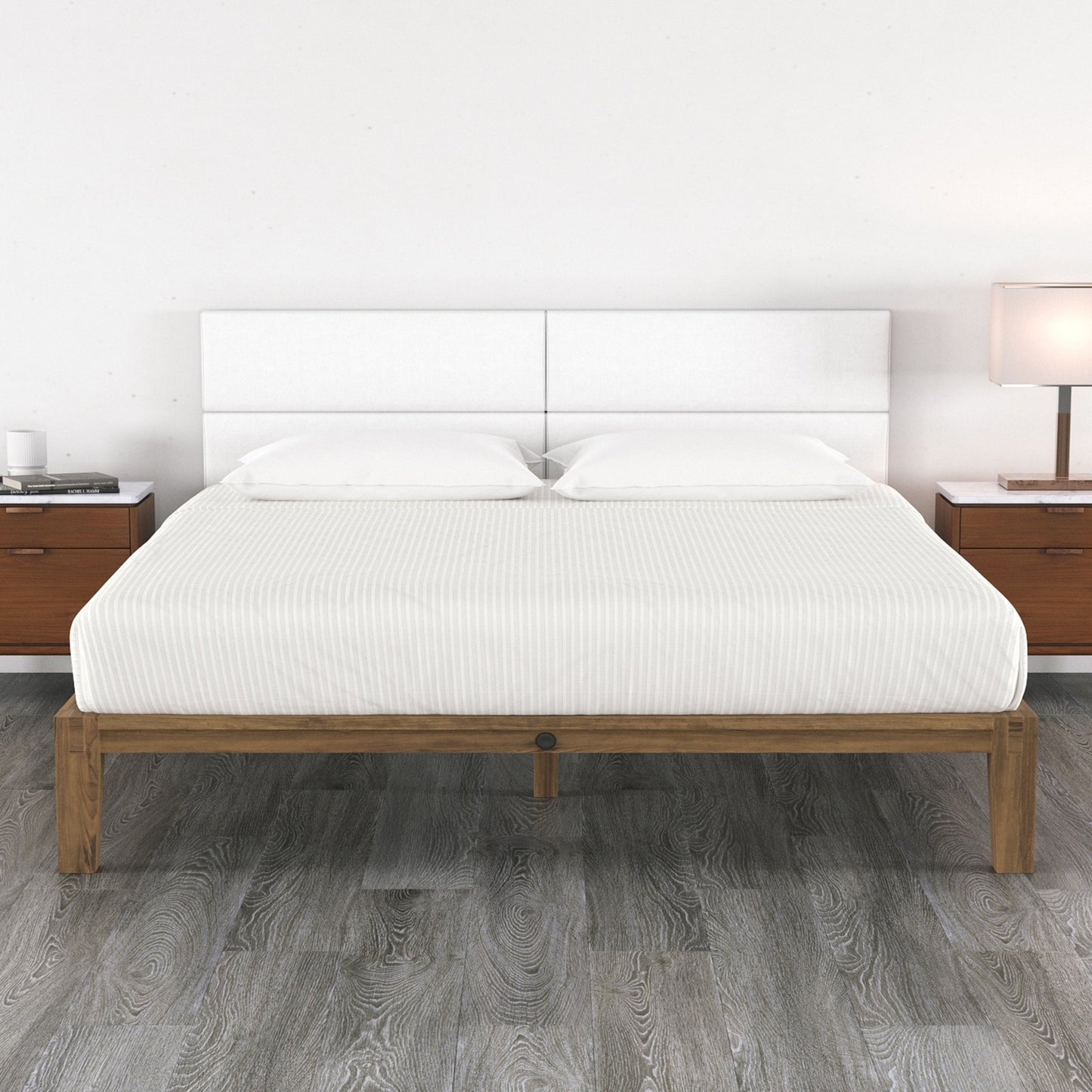 Jaxx Panelist Modern Padded Headboard - Set of 4 Wall Mounted Panels (Each 11.25"H x 38"W) - King (19722) - SchoolOutlet