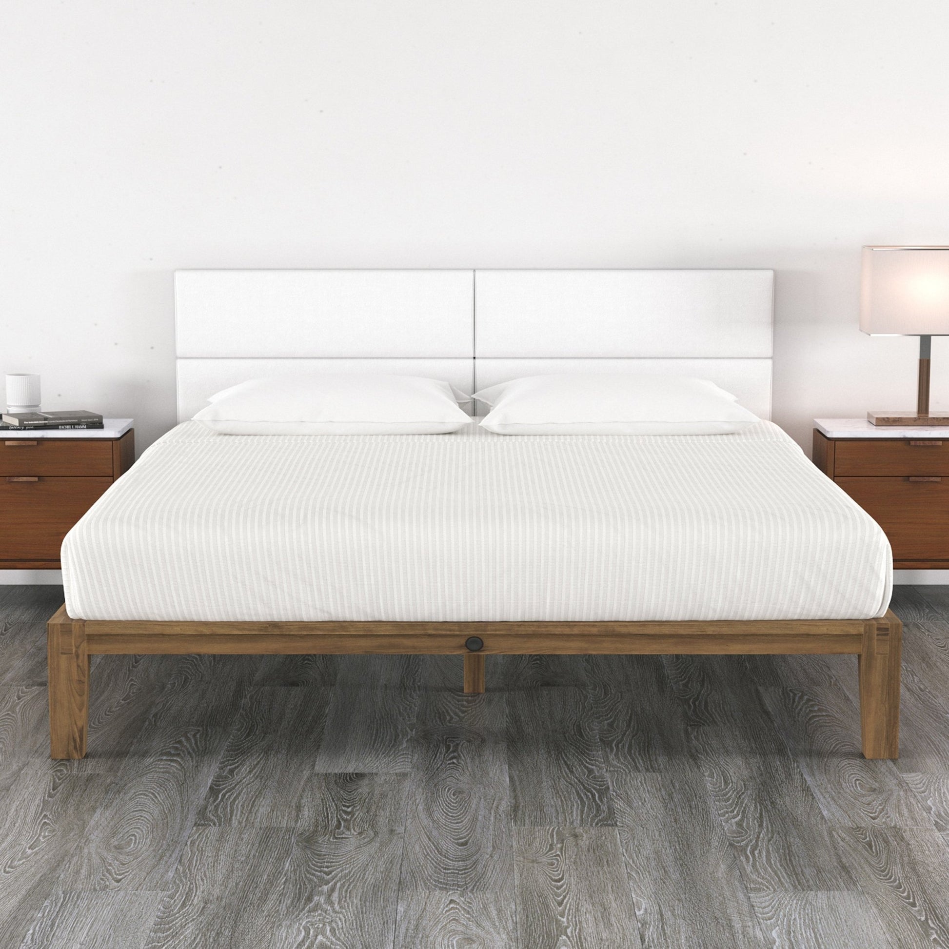 Jaxx Panelist Modern Padded Headboard - Set of 4 Wall Mounted Panels (Each 11.25"H x 38"W) - King (19722) - SchoolOutlet