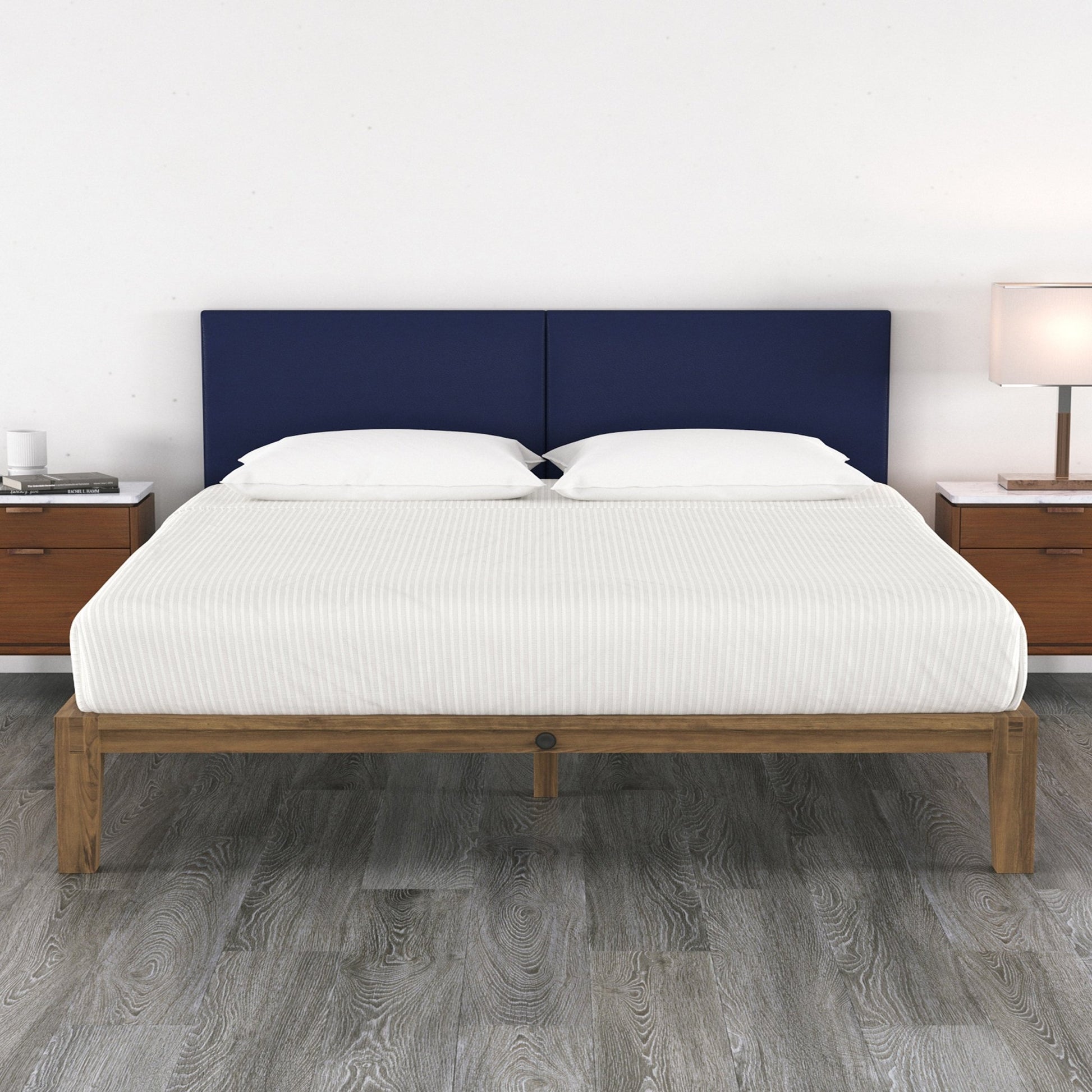 Jaxx Panelist Modern Padded Headboard - Set of 2 Wall Mounted Panels (Each 22.5"H x 38"W) - King Double Tall (19724) - SchoolOutlet
