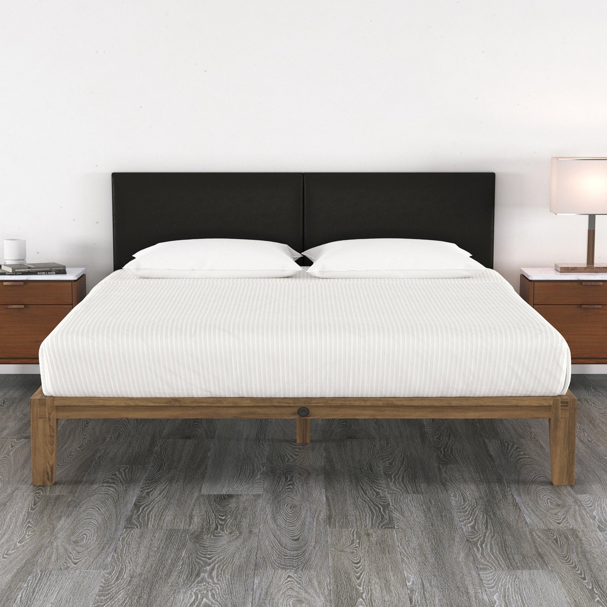 Jaxx Panelist Modern Padded Headboard - Set of 2 Wall Mounted Panels (Each 22.5"H x 38"W) - King Double Tall (19724) - SchoolOutlet