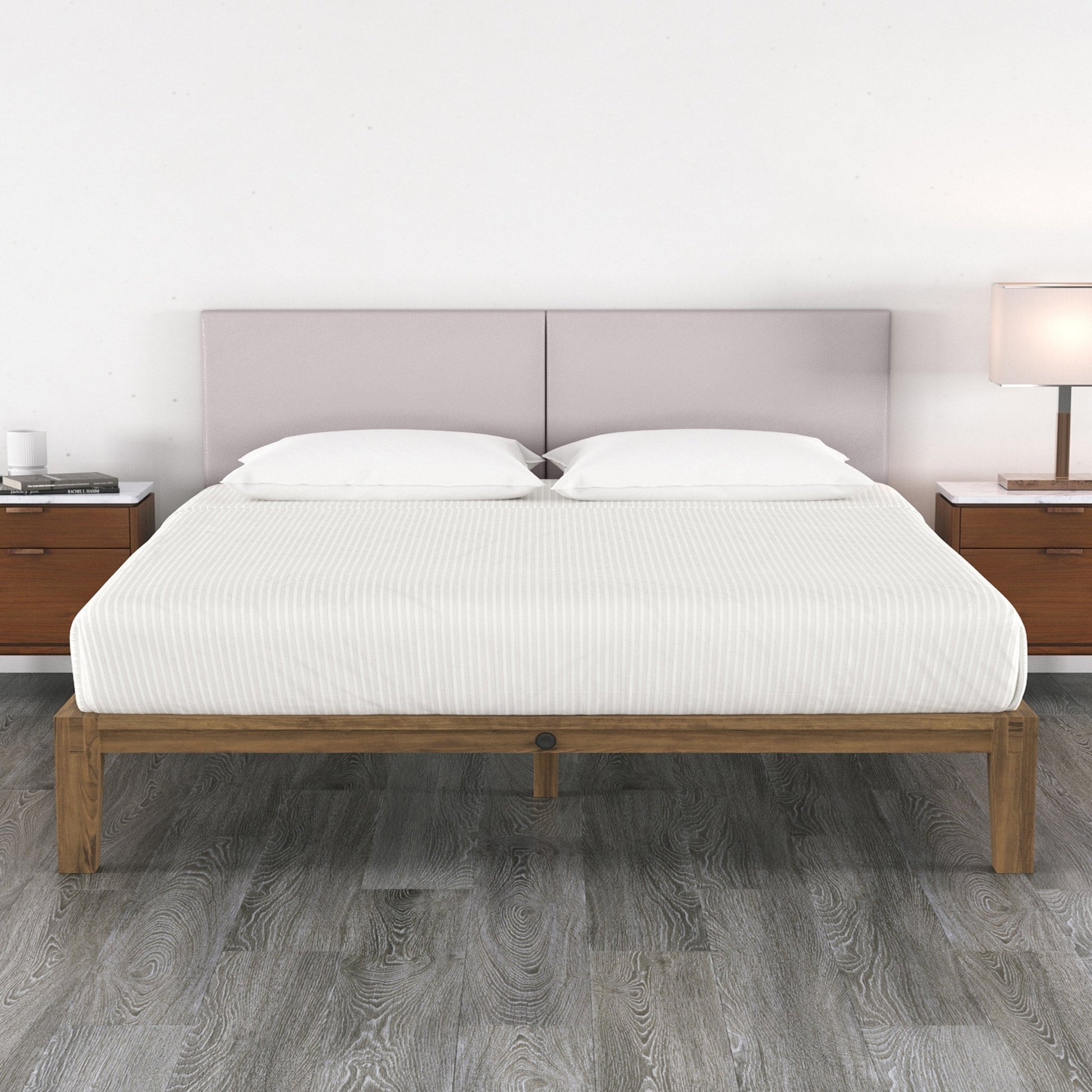 Jaxx Panelist Modern Padded Headboard - Set of 2 Wall Mounted Panels (Each 22.5"H x 38"W) - King Double Tall (19724) - SchoolOutlet