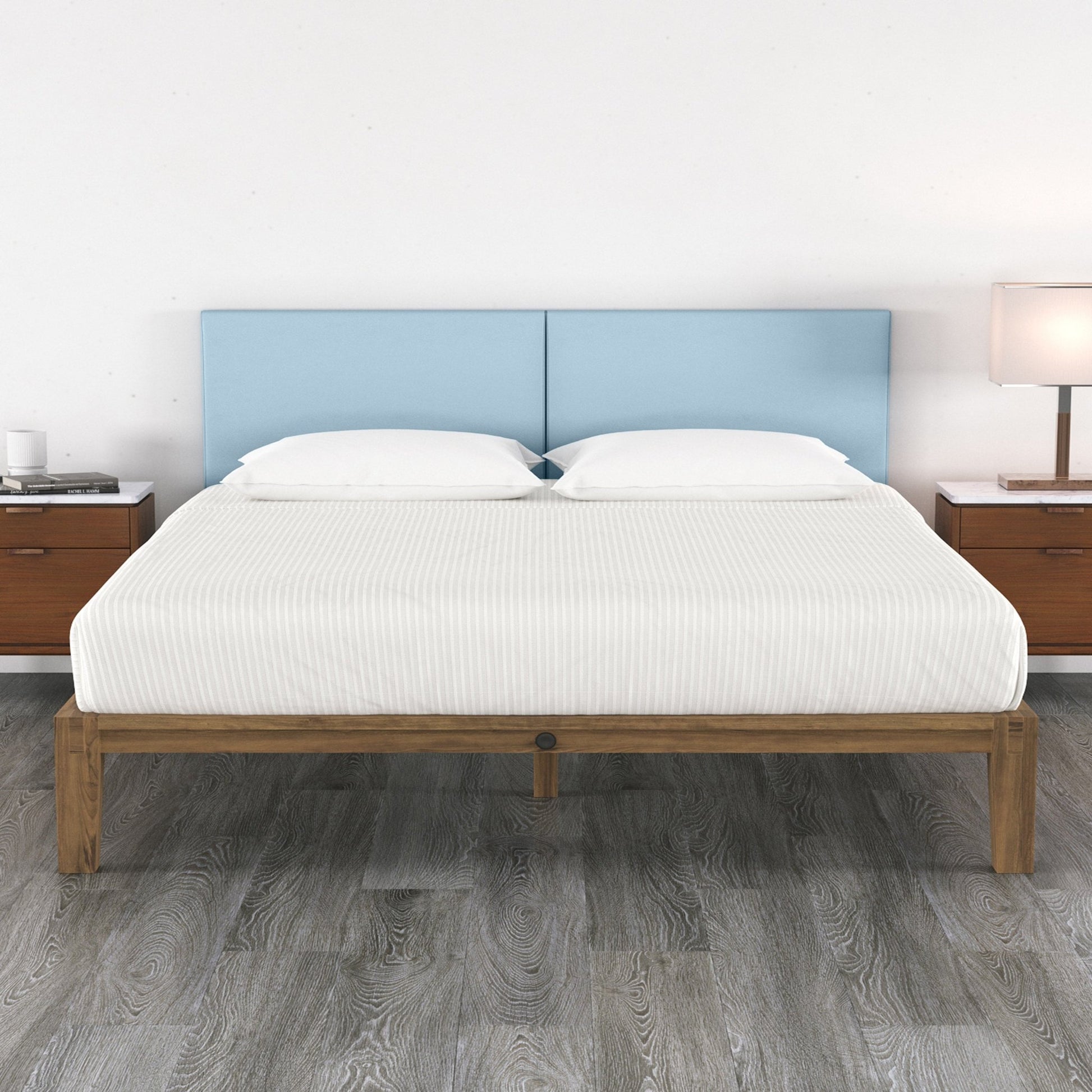 Jaxx Panelist Modern Padded Headboard - Set of 2 Wall Mounted Panels (Each 22.5"H x 38"W) - King Double Tall (19724) - SchoolOutlet