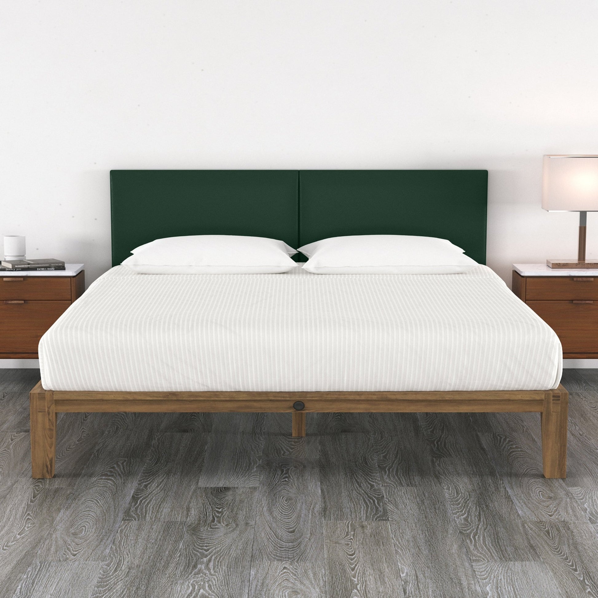 Jaxx Panelist Modern Padded Headboard - Set of 2 Wall Mounted Panels (Each 22.5"H x 38"W) - King Double Tall (19724) - SchoolOutlet