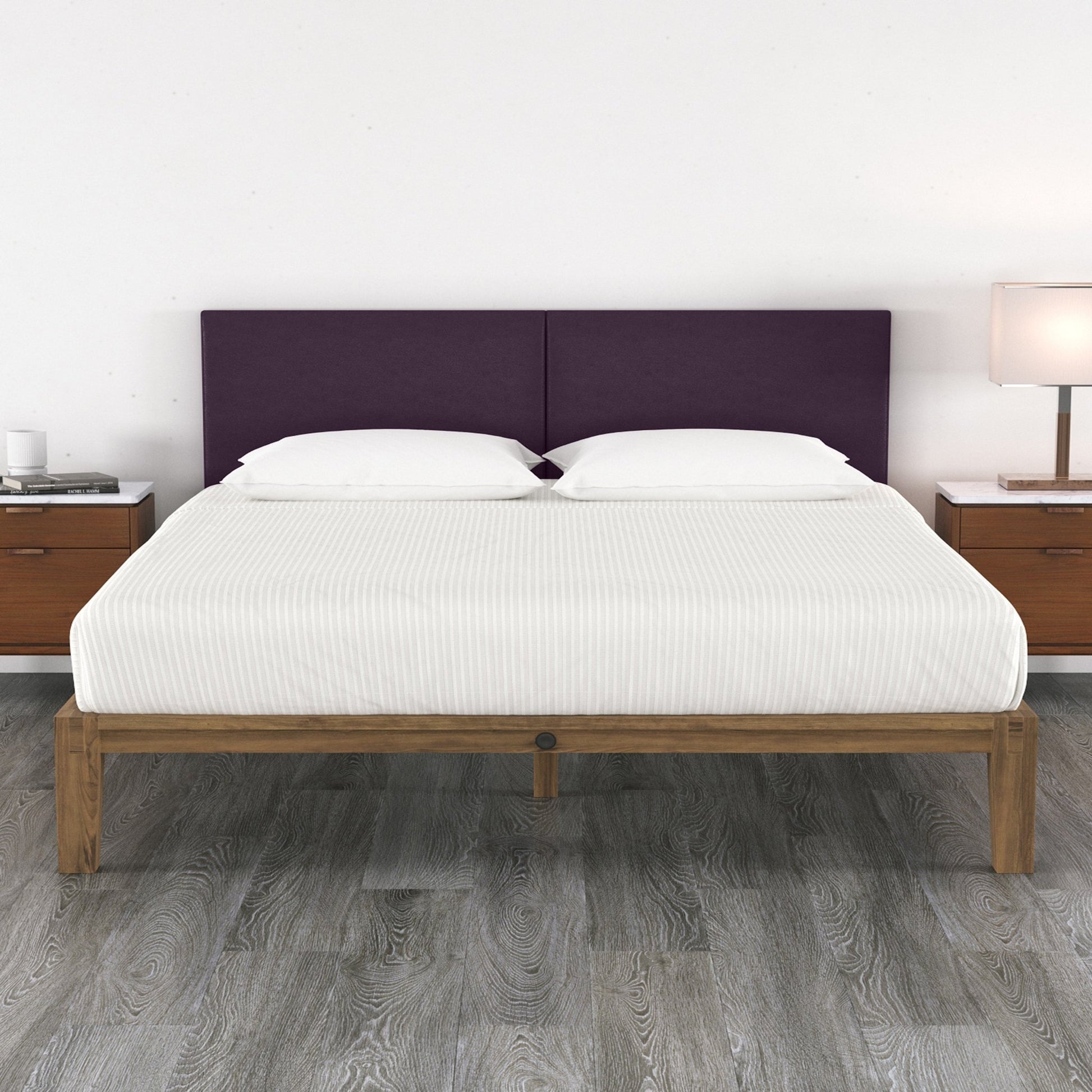 Jaxx Panelist Modern Padded Headboard - Set of 2 Wall Mounted Panels (Each 22.5"H x 38"W) - King Double Tall (19724) - SchoolOutlet
