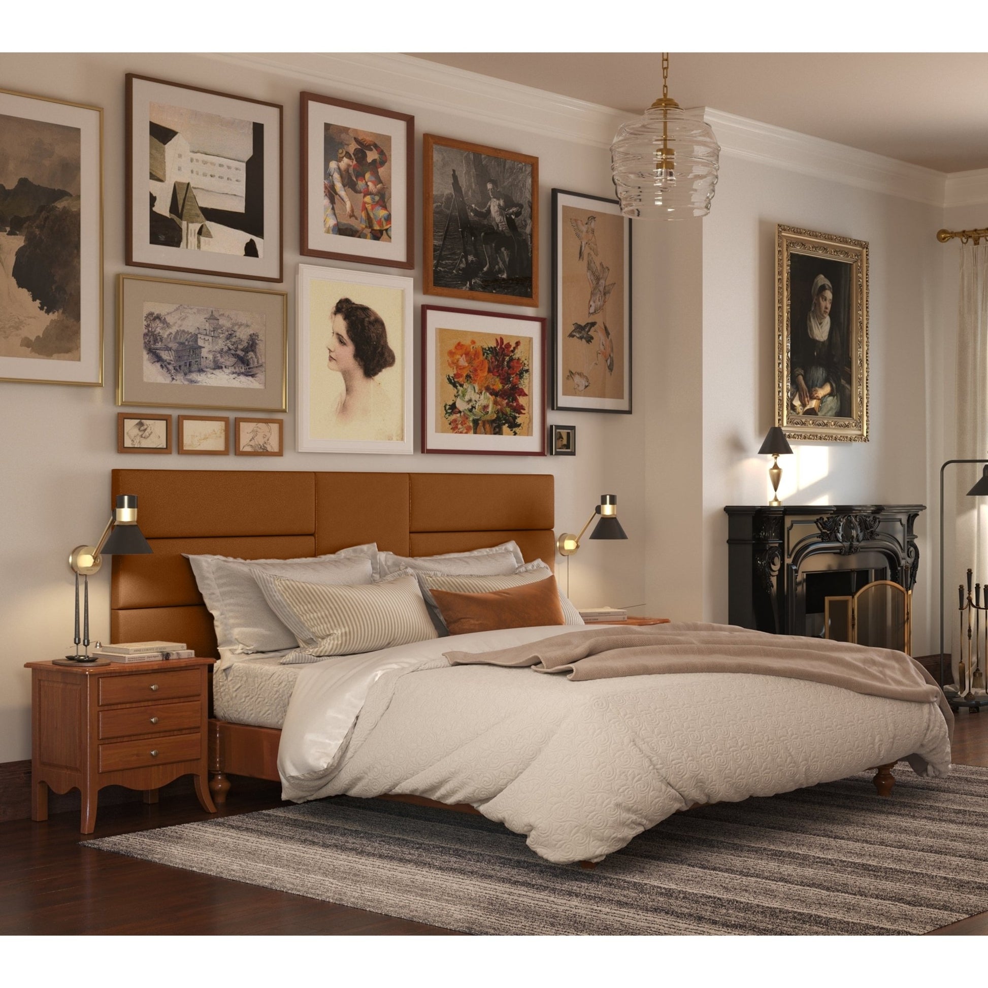 Jaxx Panelist Modern Padded Headboard - Wall Mounted Panel (22.5"H x 22.5"W) - 1 Pack (19725) - SchoolOutlet