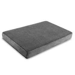 Jaxx Cubbi Dog Bed - Plush Boucle Sherpa Top for Cozy Comfort, Supportive Memory Foam for Joint Pain Relief, No-Slip Base for Stability, Machine Washable Cover and Waterproof Liner, Medium (19751)