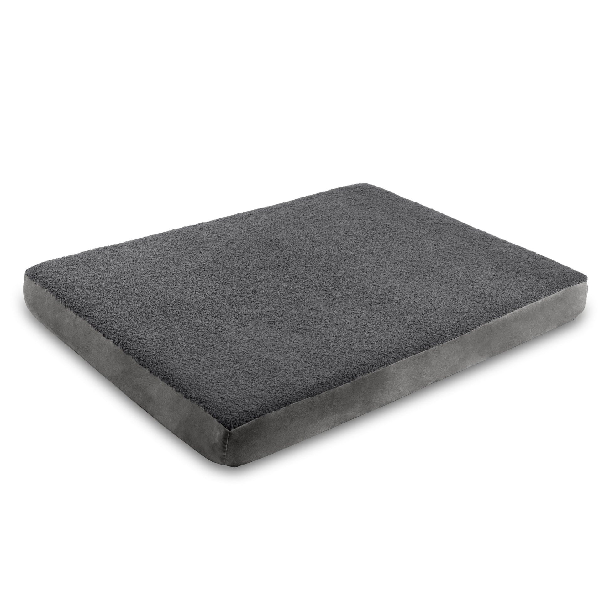 Jaxx Cubbi Dog Bed - Plush Boucle Sherpa Top for Cozy Comfort, Supportive Memory Foam for Joint Pain Relief, No - Slip Base for Stability, Machine Washable Cover and Waterproof Liner, Large (19752) - SchoolOutlet