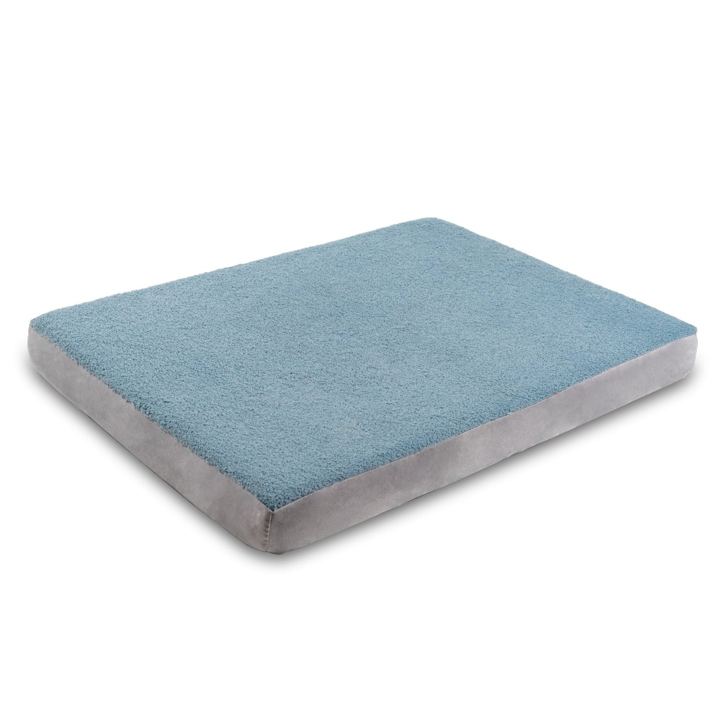 Jaxx Cubbi Dog Bed - Plush Boucle Sherpa Top for Cozy Comfort, Supportive Memory Foam for Joint Pain Relief, No - Slip Base for Stability, Machine Washable Cover and Waterproof Liner, Large (19752) - SchoolOutlet