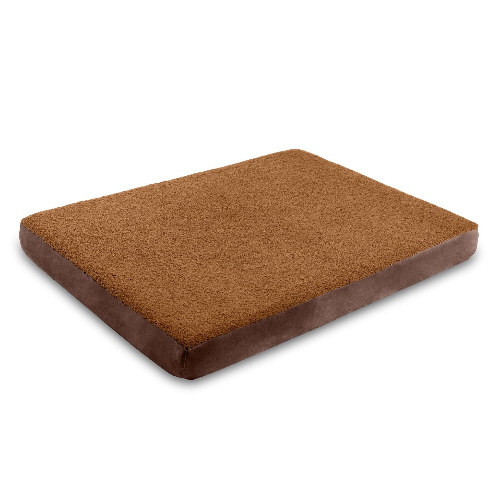 Jaxx Cubbi Dog Bed - Plush Boucle Sherpa Top for Cozy Comfort, Supportive Memory Foam for Joint Pain Relief, No - Slip Base for Stability, Machine Washable Cover and Waterproof Liner, Large (19752) - SchoolOutlet