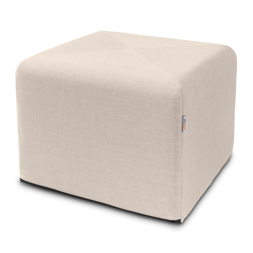 Jaxx Monroe Square Foam Ottoman with Stain Resistant Performance Fabric, Large (24 x 24 x 18) (19771) - SchoolOutlet