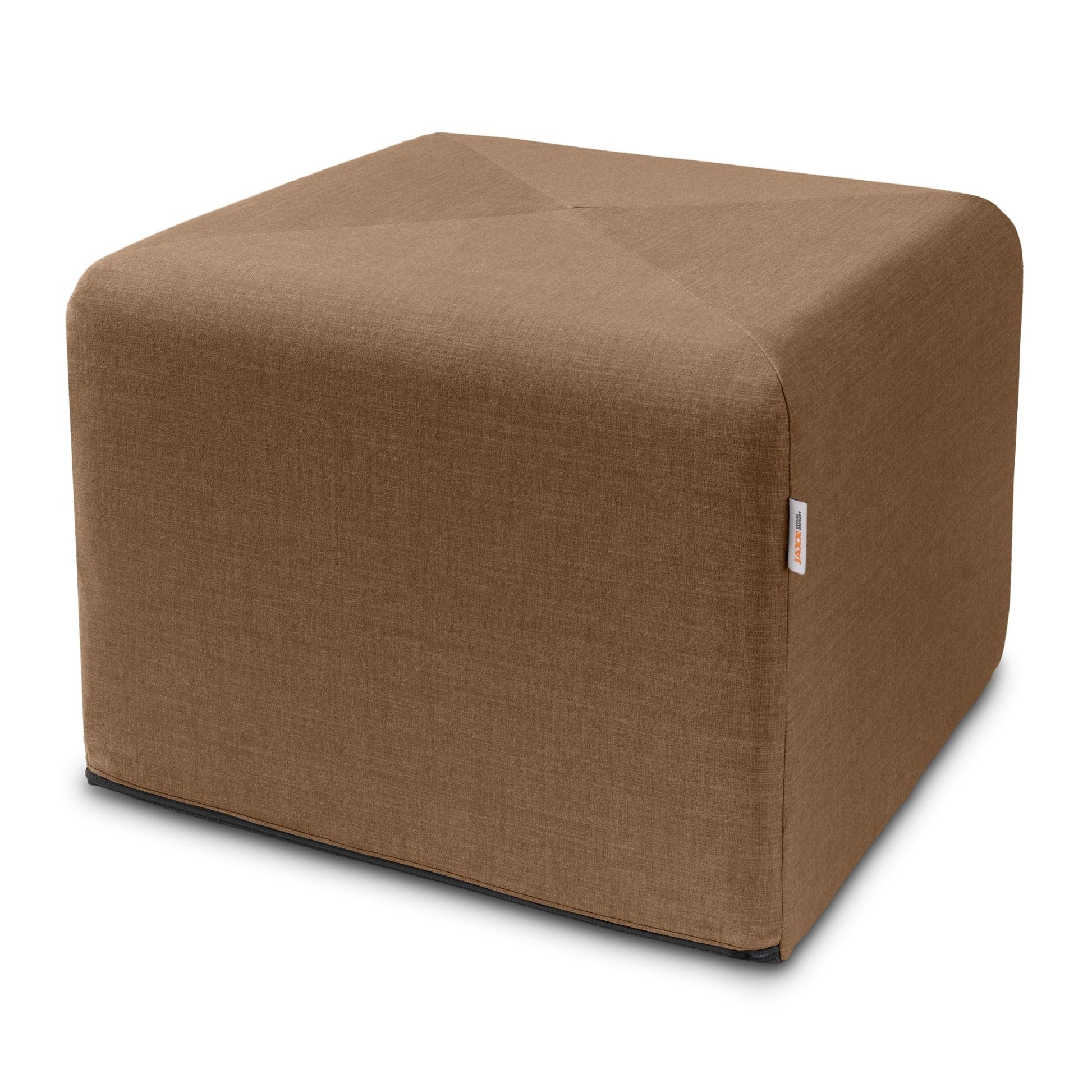 Jaxx Monroe Square Foam Ottoman with Stain Resistant Performance Fabric, Large (24 x 24 x 18) (19771) - SchoolOutlet