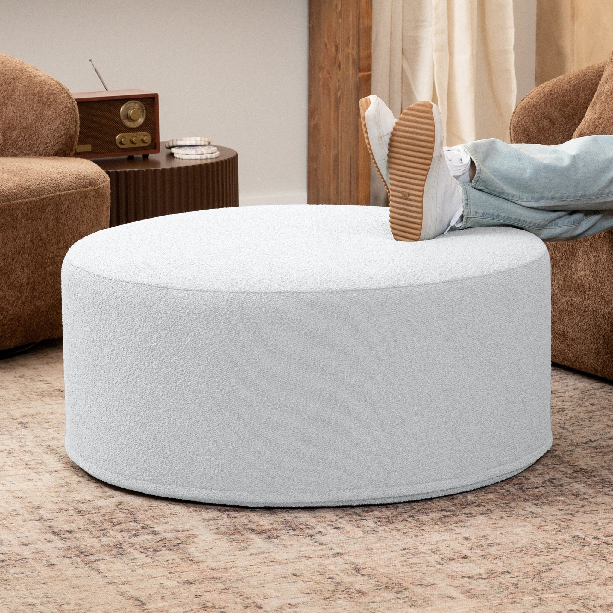 JAX-19784, Jaxx Candler Round Couch Ottoman – SchoolOutlet