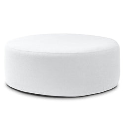 Jaxx Candler Round Couch Ottoman - Oversized Giant Coffee Table & Foot Rest, 48", Luxe Boucle (19785)