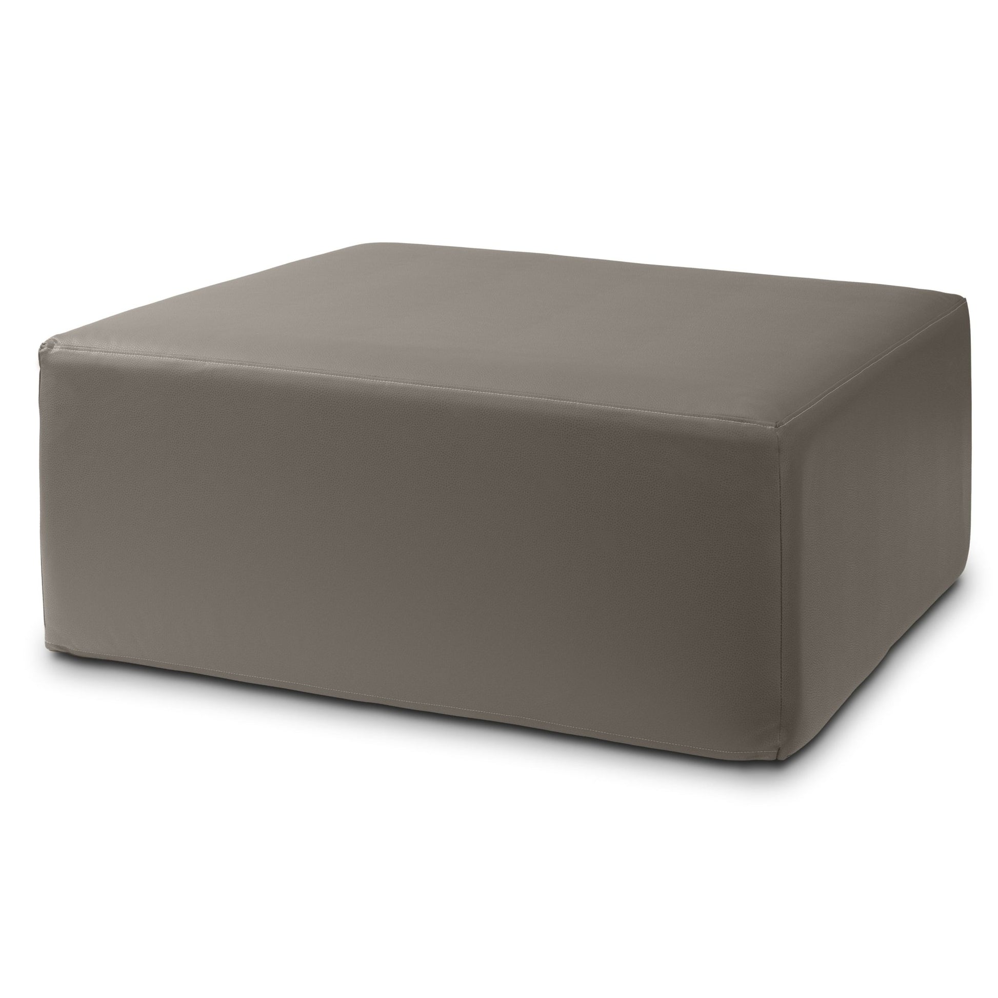 Jaxx Fairlie Couch Ottoman, Oversized Square Foam Coffee Table Ottoman - Premium Faux Leather(19789) - SchoolOutlet