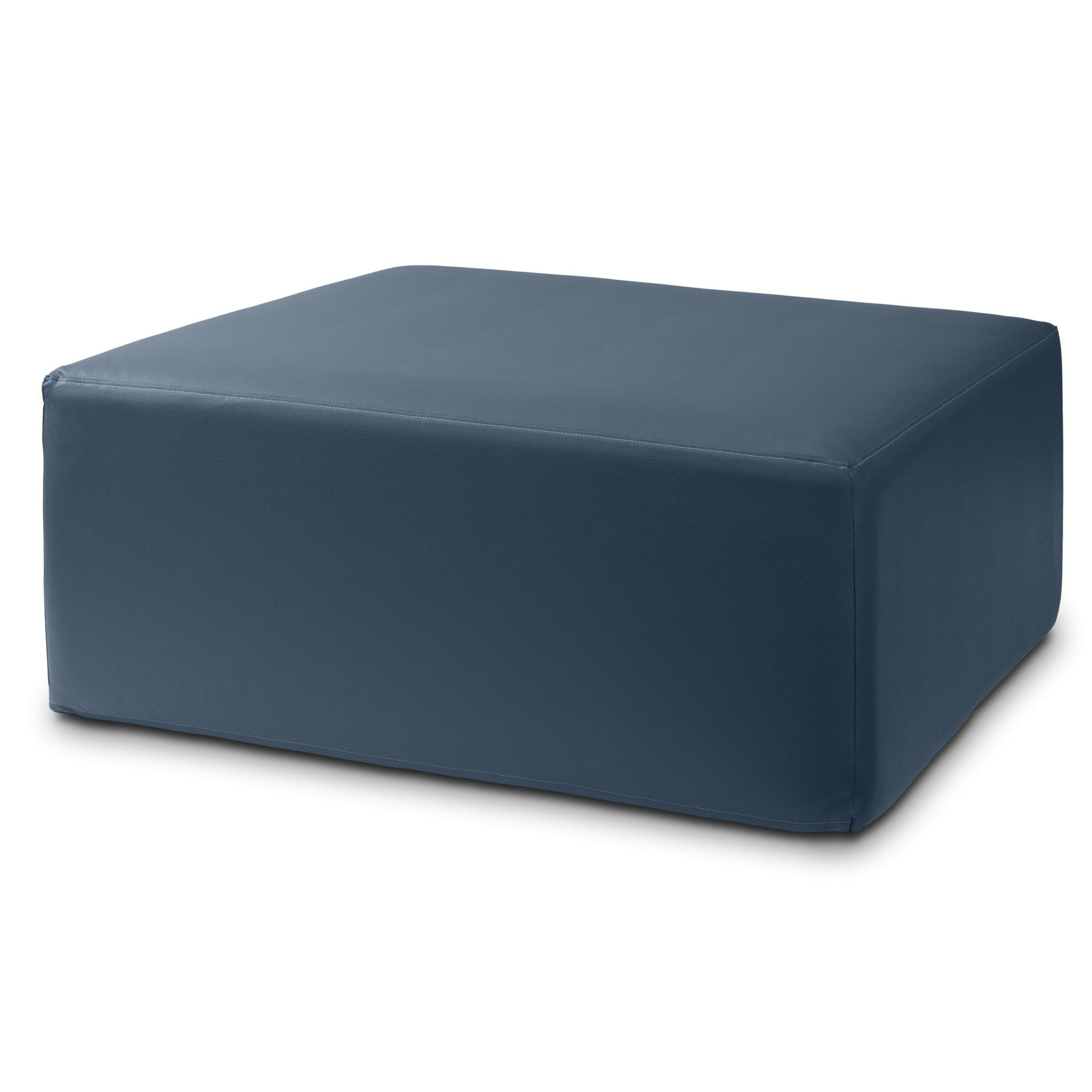 Jaxx Fairlie Couch Ottoman, Oversized Square Foam Coffee Table Ottoman - Premium Faux Leather(19789) - SchoolOutlet