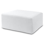 Jaxx Fairlie Couch Ottoman, Oversized Square Foam Coffee Table Ottoman - Premium Faux Leather(19789) - SchoolOutlet