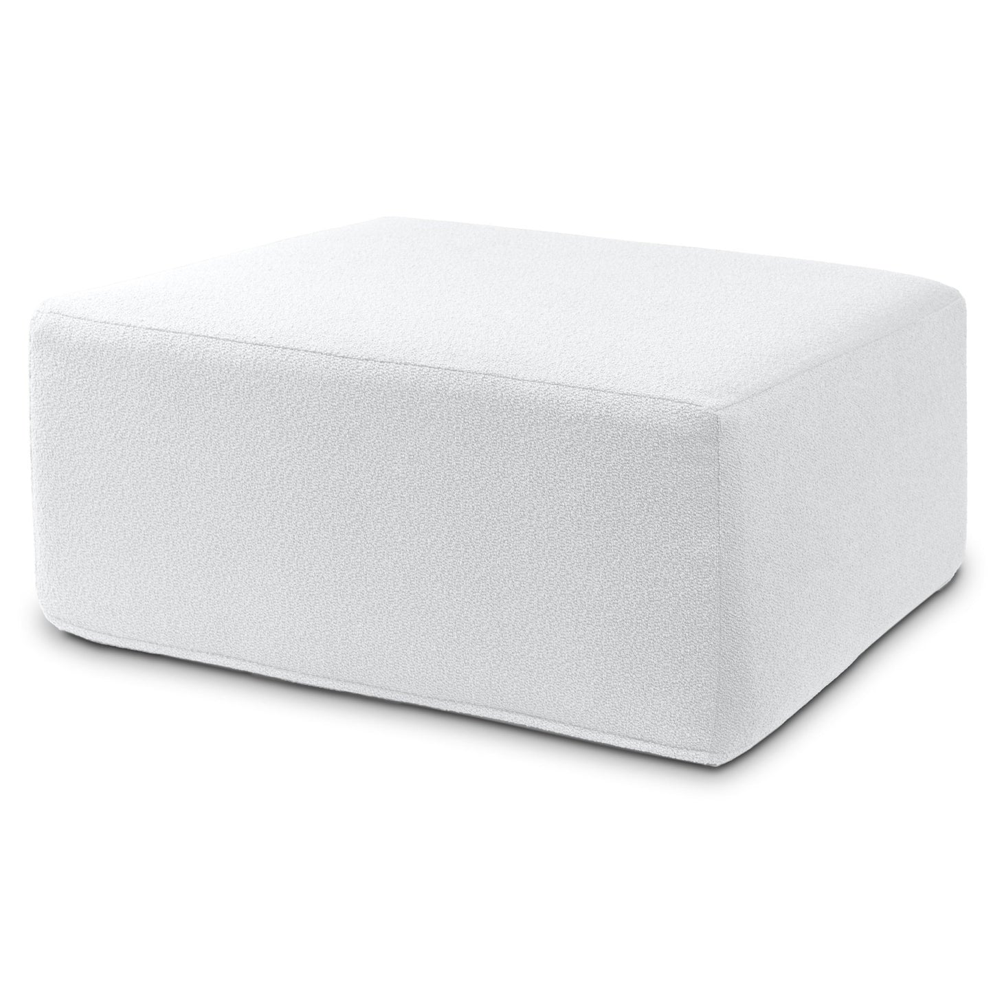 Jaxx Fairlie Couch Ottoman, Oversized Square Foam Coffee Table Ottoman - Premium Faux Leather(19789) - SchoolOutlet