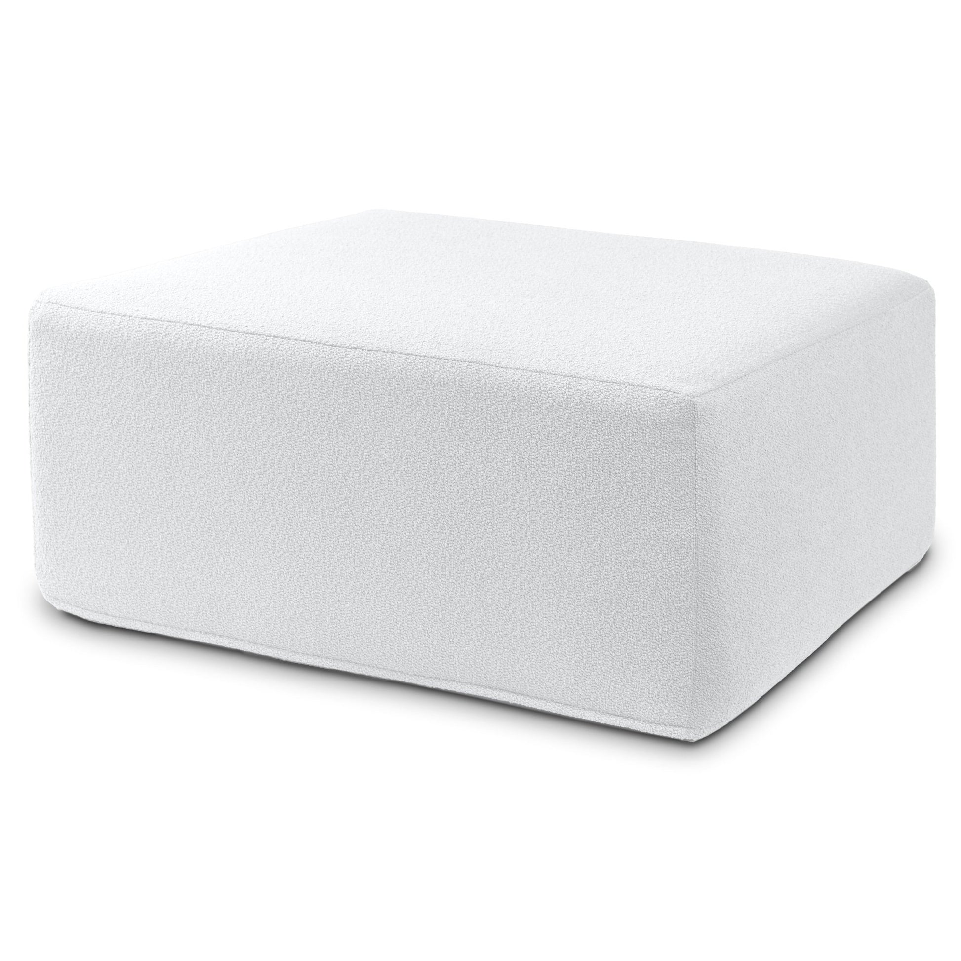 Jaxx Fairlie Couch Ottoman, Oversized Square Foam Coffee Table Ottoman - Premium Faux Leather(19789) - SchoolOutlet