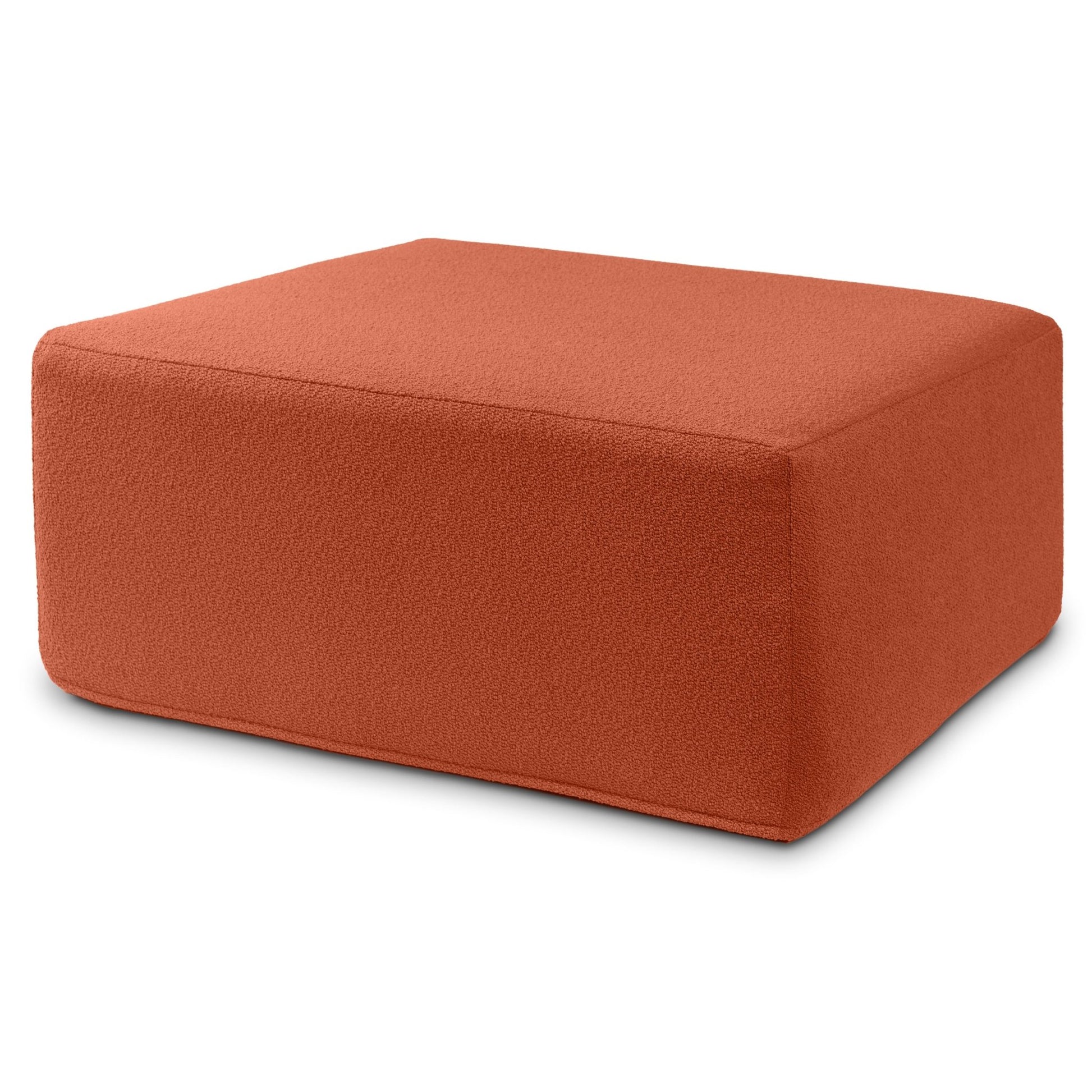 Jaxx Fairlie Couch Ottoman, Oversized Square Foam Coffee Table Ottoman - Premium Faux Leather(19789) - SchoolOutlet