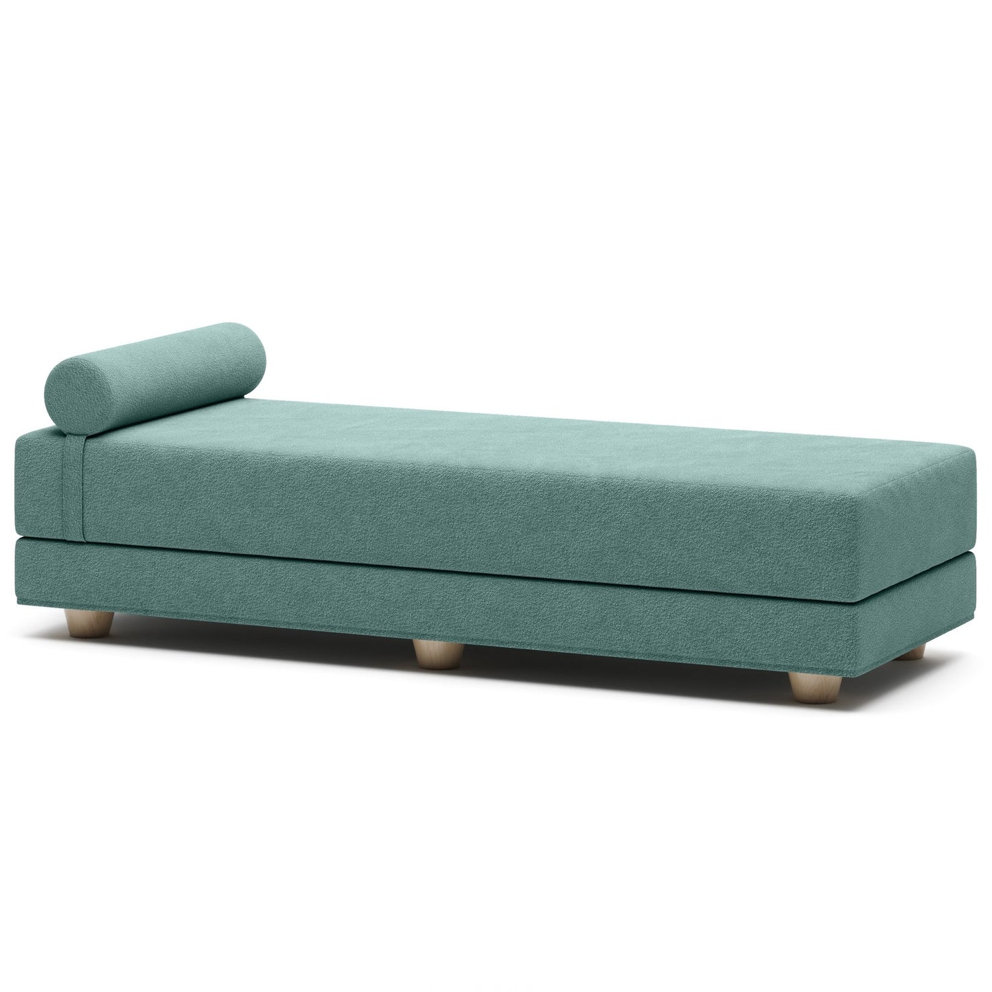 Jaxx Alon Daybed Premium Boucle Fold-Out Sleeper Chaise 30"W x 80"L x 18"H (JAX-20163) - SchoolOutlet