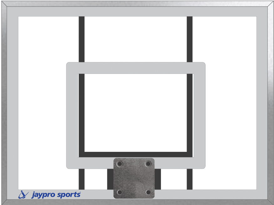 Jaypro The Church Yard Fixed Series Basketball System 36"H x 48"W - Acrylic Board (400 - AC - FG) - SchoolOutlet