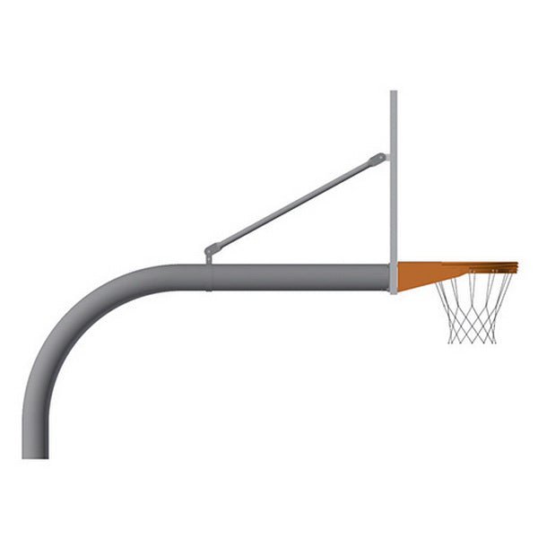Jaypro Basketball System - Gooseneck (4-1/2" Pole with 4 ft. Offset ...