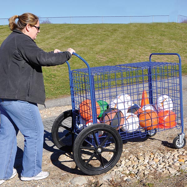 Jaypro Sports Ball Cart - ToteMaster - Field Storage Cart - 48" H x 25" W x 51" D (AT - 10) - SchoolOutlet