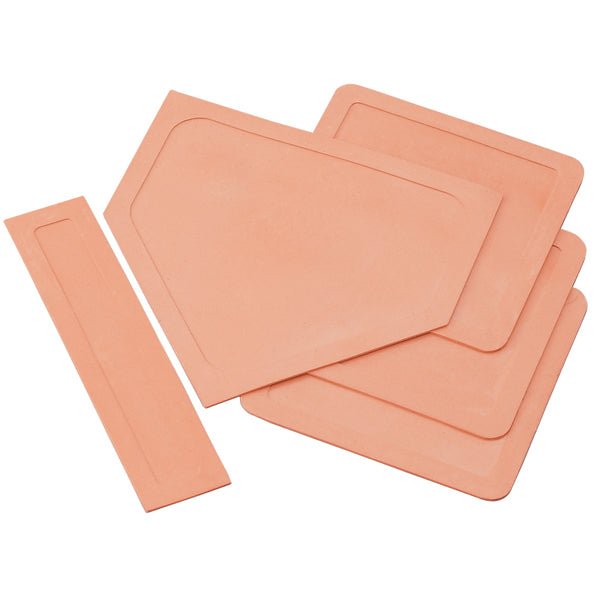 Jaypro Sports Baseball & Softball - Throw Down Rubber Base Set - Set of 5 (BB - 50) - SchoolOutlet