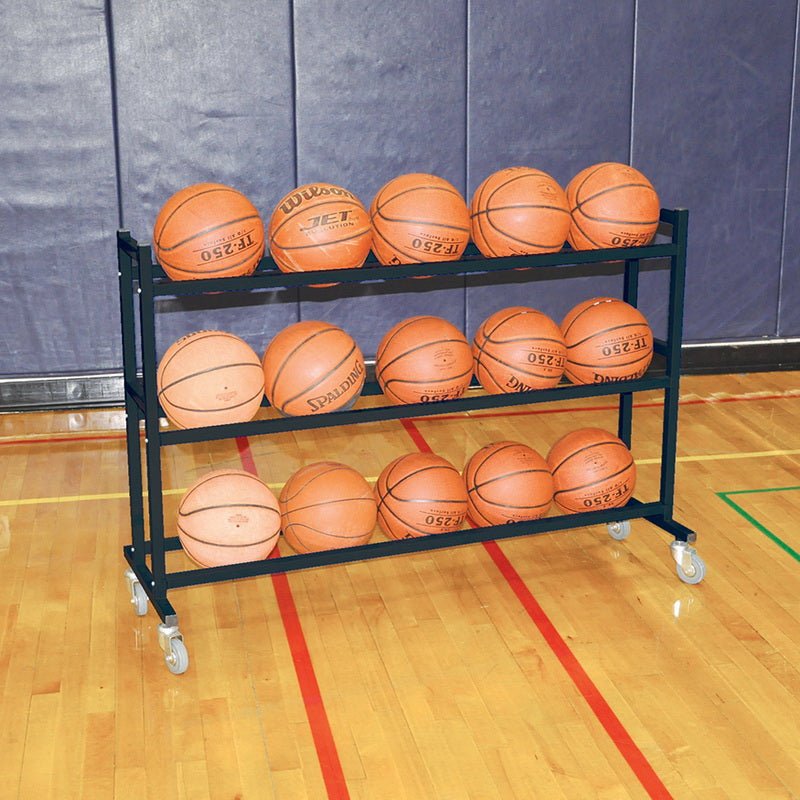 Jaypro Sports Ball Cart - Atlas Series Ball Cart, 15 Ball (BBABC - 1) - SchoolOutlet