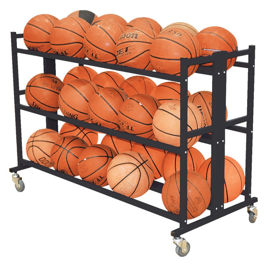 Jaypro Sports Ball Cart - Atlas Series Double Ball Cart, 30 Ball (BBABC - 2) - SchoolOutlet