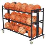 Jaypro Sports Ball Cart - Atlas Series Double Ball Cart, 30 Ball (BBABC - 2) - SchoolOutlet