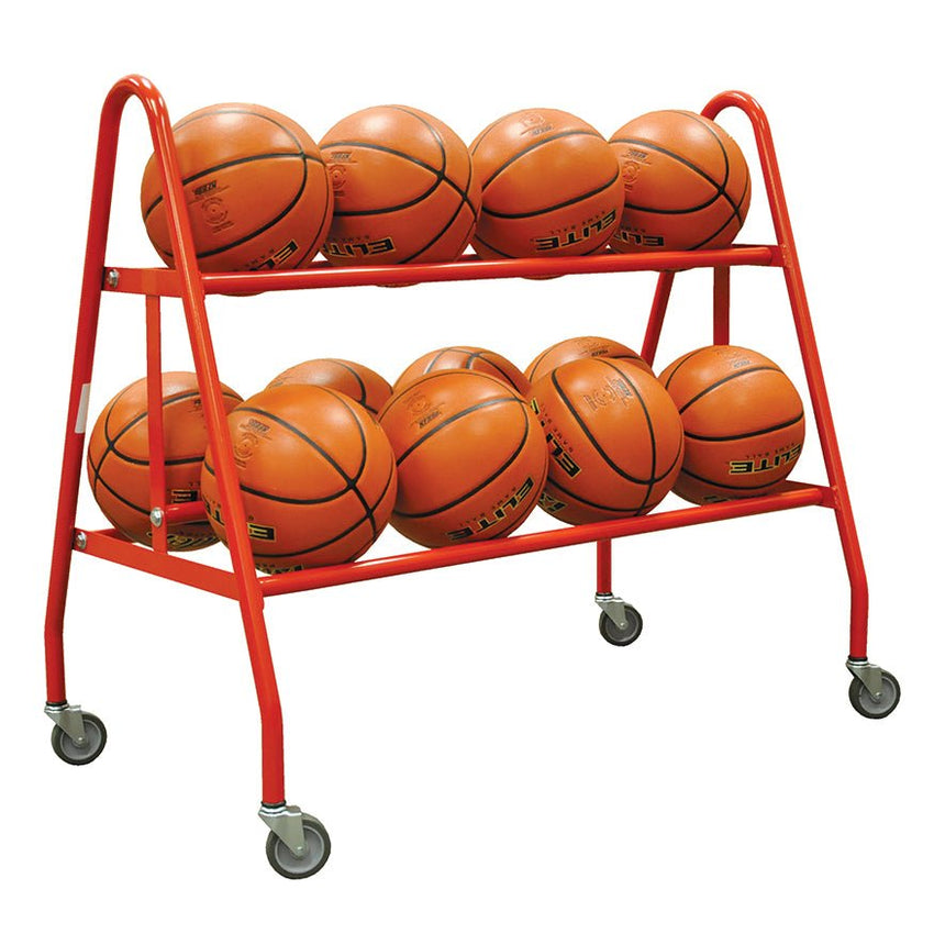 Jaypro Sports Ball Carrier - Deluxe Ball Carrier - Holds 12 Basketballs (BBC - 12XX) - SchoolOutlet