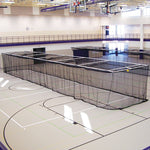 Jaypro Sports Batting Cages - Ceiling Suspended, Retractable - 11' H x 12' W x 70' D - 1 - 3/4