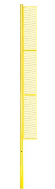 Jaypro Sports Foul Poles - Collegiate 30 ft. - Baseball/Softball - Semi - Permanent, Yellow - Set of 2 (BBCFP - 30) - SchoolOutlet