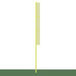 Jaypro Sports Foul Poles - Collegiate 30 ft. - Baseball/Softball - Semi - Permanent, Yellow - Set of 2 (BBCFP - 30) - SchoolOutlet