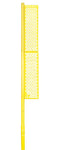 Jaypro Sports Foul Poles - Professional - 20 ft. - Baseball - Yellow - Set of 2 - Semi Permanent (BBFP - 20) - SchoolOutlet