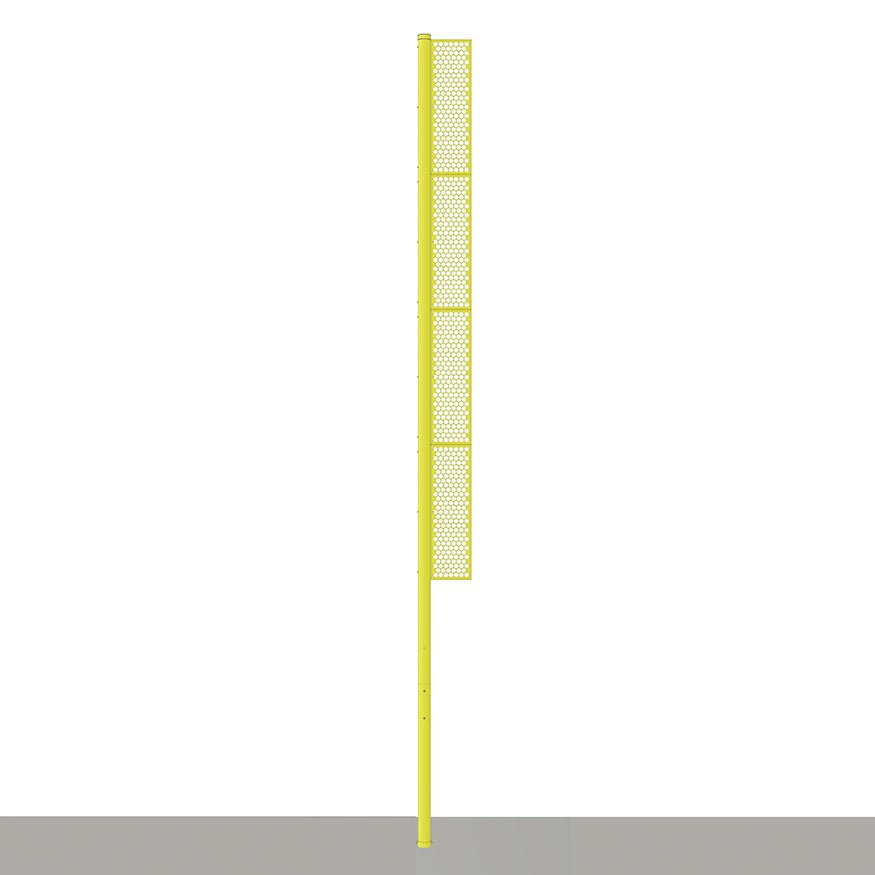 Jaypro Sports Foul Poles - Professional - 30 ft. - Baseball - Yellow - Set of 2 - Surface Mount (BBFP - 30SM) - SchoolOutlet
