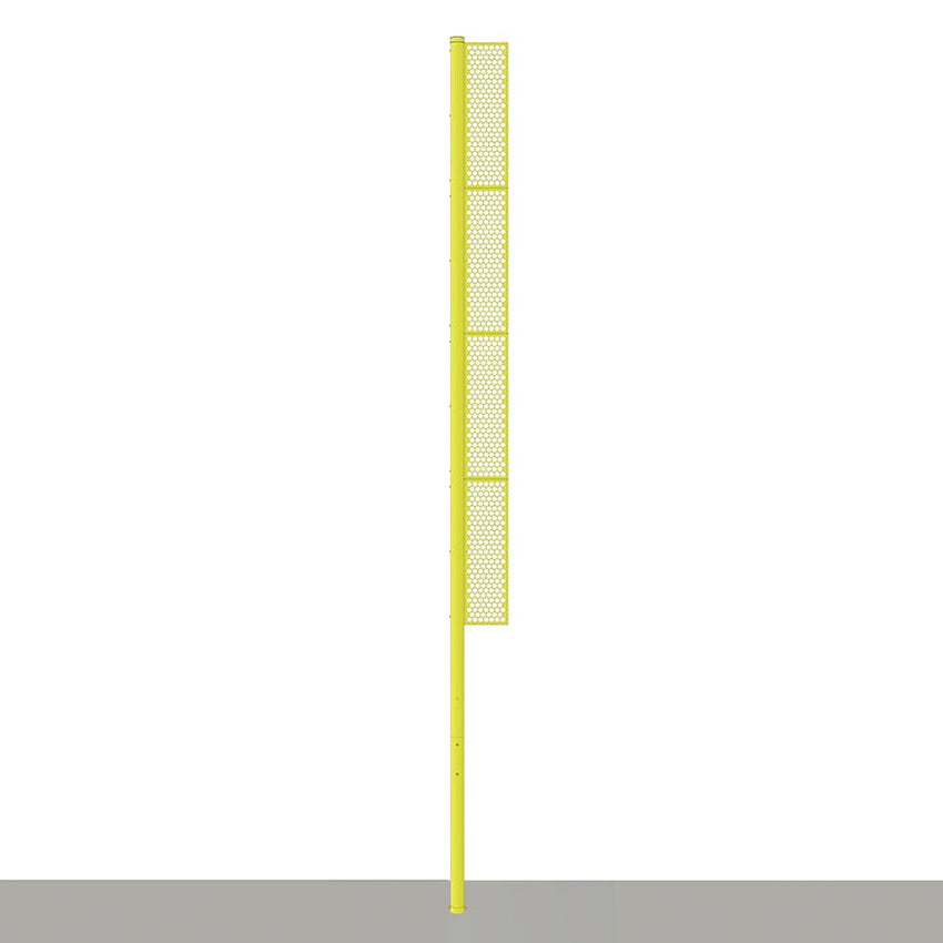 Jaypro Sports Foul Poles - Professional - 30 ft. - Baseball - Yellow - Set of 2 - Surface Mount (BBFP - 30SM) - SchoolOutlet