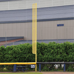 Jaypro Sports Foul Poles - Collegiate , 12' H - Baseball/Softball -Surface Mount - Yellow -Set of 2 (BBSBFP-12SM)