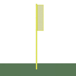 Jaypro Sports Foul Poles - Collegiate , 15' H - Baseball/Softball -Semi-Permanent - Yellow -Set of 2 (BBSBFP-15)