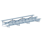 Jaypro Sports Bleacher - 3 Row - Single Foot Plank, All Aluminum Bleachers - 21' L (BLCH - 321AL) - SchoolOutlet