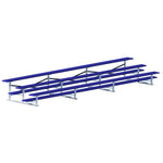 Jaypro Sports Bleacher - 3 Row - Single Foot Plank, All Aluminum Bleachers, Powder Coated - 21' L (BLCH - 321ALPC) - SchoolOutlet